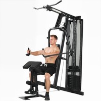 SPORTNOW Multi Gym with Adjustable Seat & Back, 45kg Weight Stack