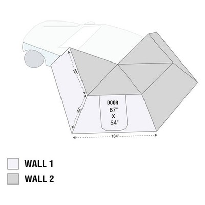 Overland Universal Driver Side HD Nomadic 270 LT Awning Wall 2 18209909