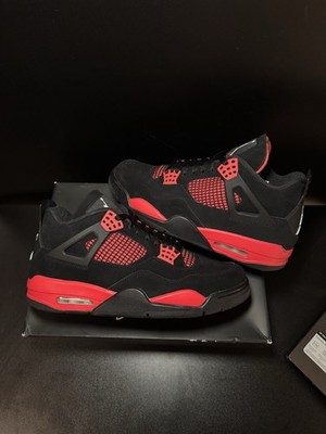 Nike Air Jordan 4 Red Thunder Size 11 Lightly Pre-Owned With Box
