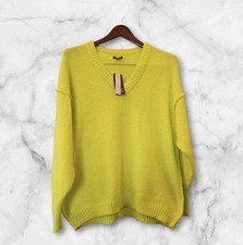 Womens Oversized Yellow Sweater