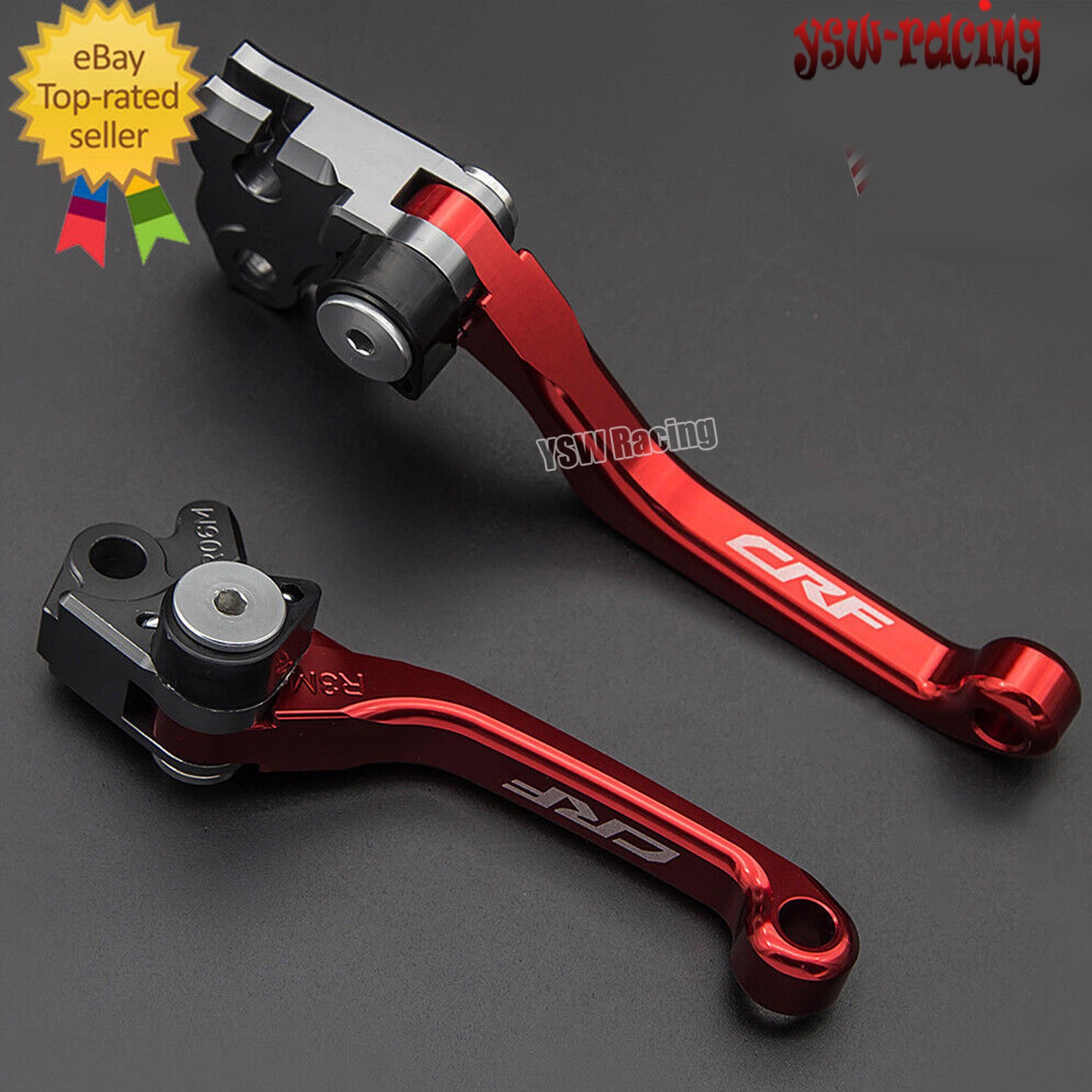 For CRF250F 2019 2020 2021 2022 2023 CNC Brake Clutch Hand Lever Pivot CRF Logo