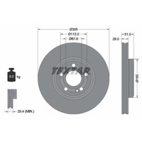 Textar 92323405 Bremsscheibe Vorderachse FüR Mercedes Benz Mercedes Benz