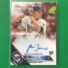 Jose Berrios 2016 Topps Chrome RC AUTO /499 #RA-JOS TWINS JAYS