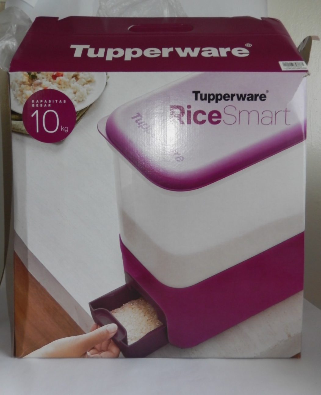 Tupperware Rīve Tupperware 10 Kg Rice Smart Rhubarb Color | eBay