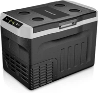 Frigidaire 2-In-1 Portable 12/24V DC & 110-240V AC Compressor Fridge Freezer – C