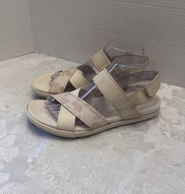 Ecco Damara Strap Sandal Size 40 USA 9-9.5 Comfort Gladiator Sandals Shoe Beige