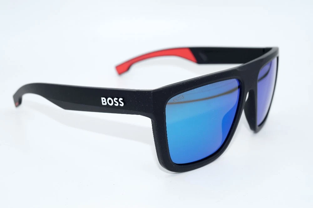 Hugo Boss Occhiali Da Sole 0823/S Z9 - Unisex Adulto 58 Mm - Colore Black/Grey - Made In Italy Con Custodia Inclusa
