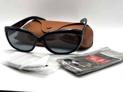 Ray-Ban Jackie Ohh RB4101 601/T3 Black Sunglasses 58-17-135 New Lenses