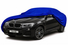 Ganzgarage Indoor Stretch Cover Carcover f�r BMW X4 F26 blau