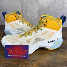 SIGNED Air Jordan 37 UCLA Home PE Size 7 Sample Basketball Shoe Londynn Jones #3