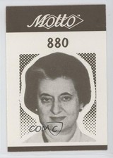 1987 Motto Game Cards Indira Gandhi #880 0kb5