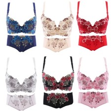 Small Cup Padded Support Lady Bras Set Push Up Bra Underwire Brassiere Lingerie