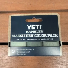 Yeti Rambler MagSlider Lids 3 Pack Camp Green Sold Out New Limited Edition