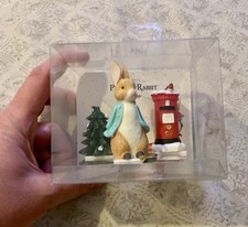 Beatrix potter Peter rabbit Christmas Cake Figure Ornaments, New In Packaging