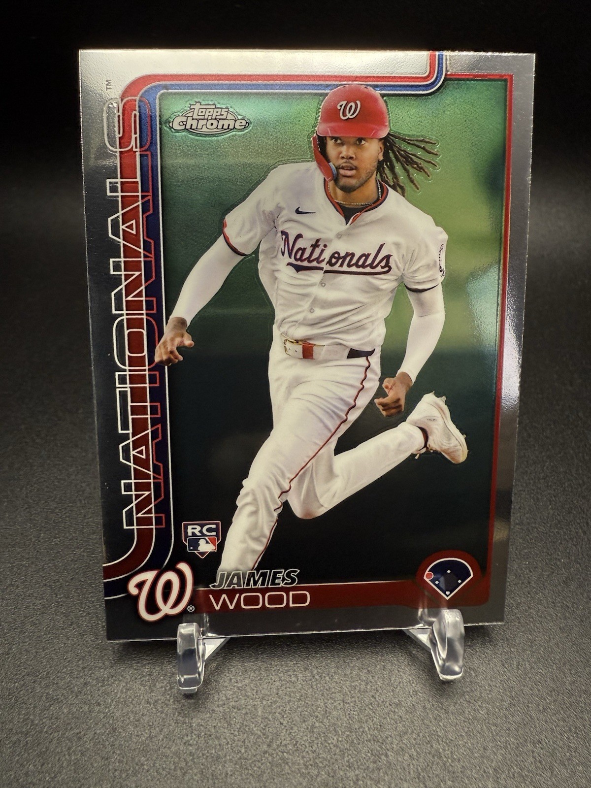 2025 Topps Chrome James Wood Rookie #132 Washington Nationals