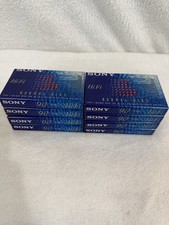 Sony Lot Of 8 Hi Fi Audio Cassettes Type 1 Normal Bias Sealed Blank Tapes 90 Min