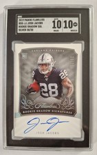 2019 Flawless #RSS-JJ RC Shadow Signatures Silver Josh Jacobs SGC 10/10