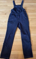 Duluth Trading Womens Gardening Bib Zipfront Overalls Blue Denim Sz Medium