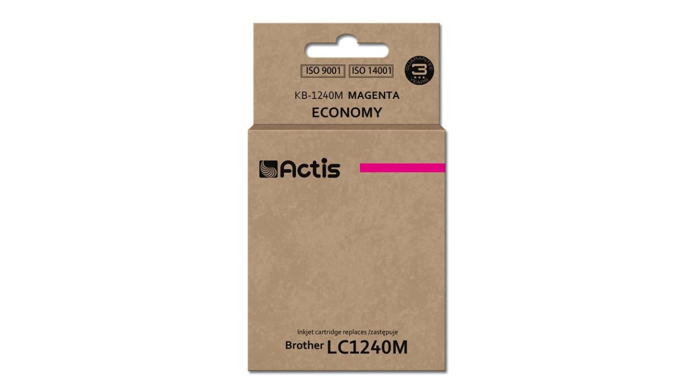 Tusz ACTIS KB-1240M (заменитель Brother LC1240M/LC1220M, стандартный, 19 мл красного вина)