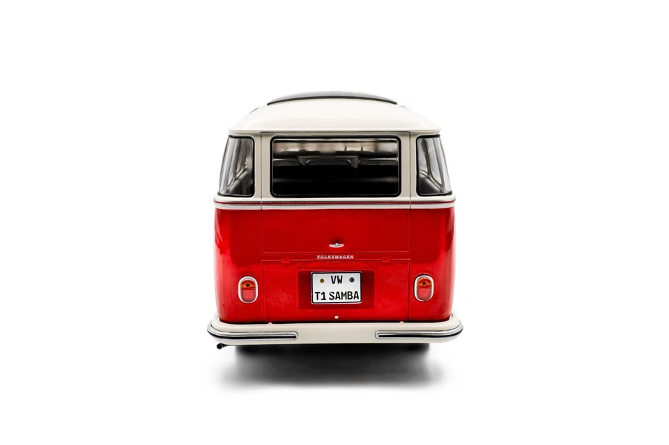 Volkswagen T1 Samba Red/White 1962 Solido 1:18 Nuovo S1813402 - Immagine 3 di 4