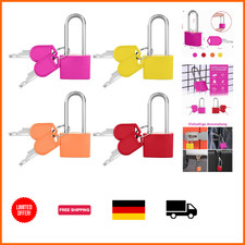 Vorh&auml;ngeschloss Set 4 St&uuml;ck-b mit Schl&uuml;ssel, Gep&auml;ckschl&ouml;sser, Tragbare