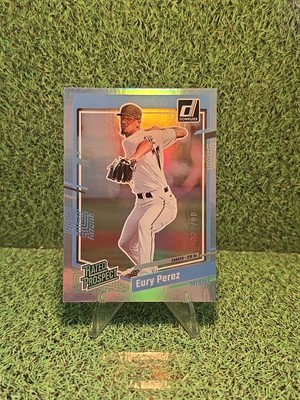 2023 Panini Donruss Rated Prospect Eury Perez Rookie Silver FOIL RC /218