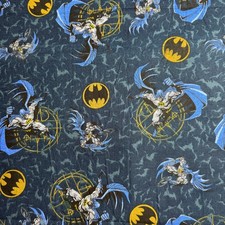 Rare 2005 DC Comics "Batman" 3/4 yard Cotton Quilt Fabric Q48
