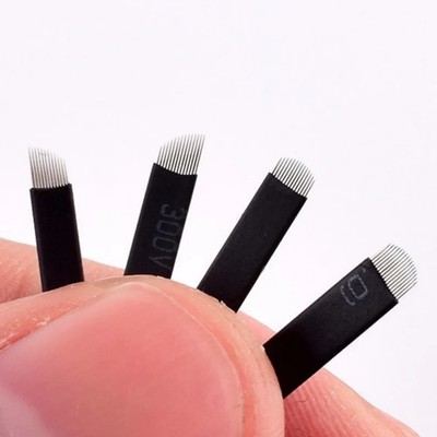  Microblading PMU Tattoo Needle Permanent Makeup Blade Manual Eyebrow Pen Blades