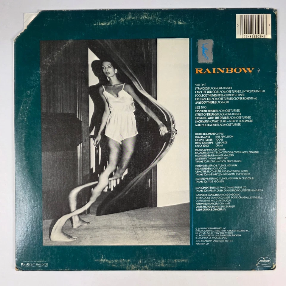 Rainbow - Bent Out of Shape 12" Record 1983 PolyGram Rock 33 RPM - Image 2 of 2