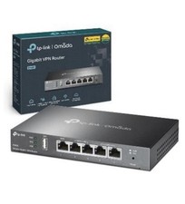 TP-Link ER605 Gigabit VPN Wired Router 5 LAN Ports Black Ethernet RJ-45 Power