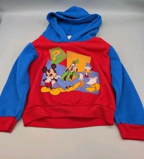 Mickey Mouse For Kids Vintage Mickey  Friends Long Sleeve Hoodie Size 3T