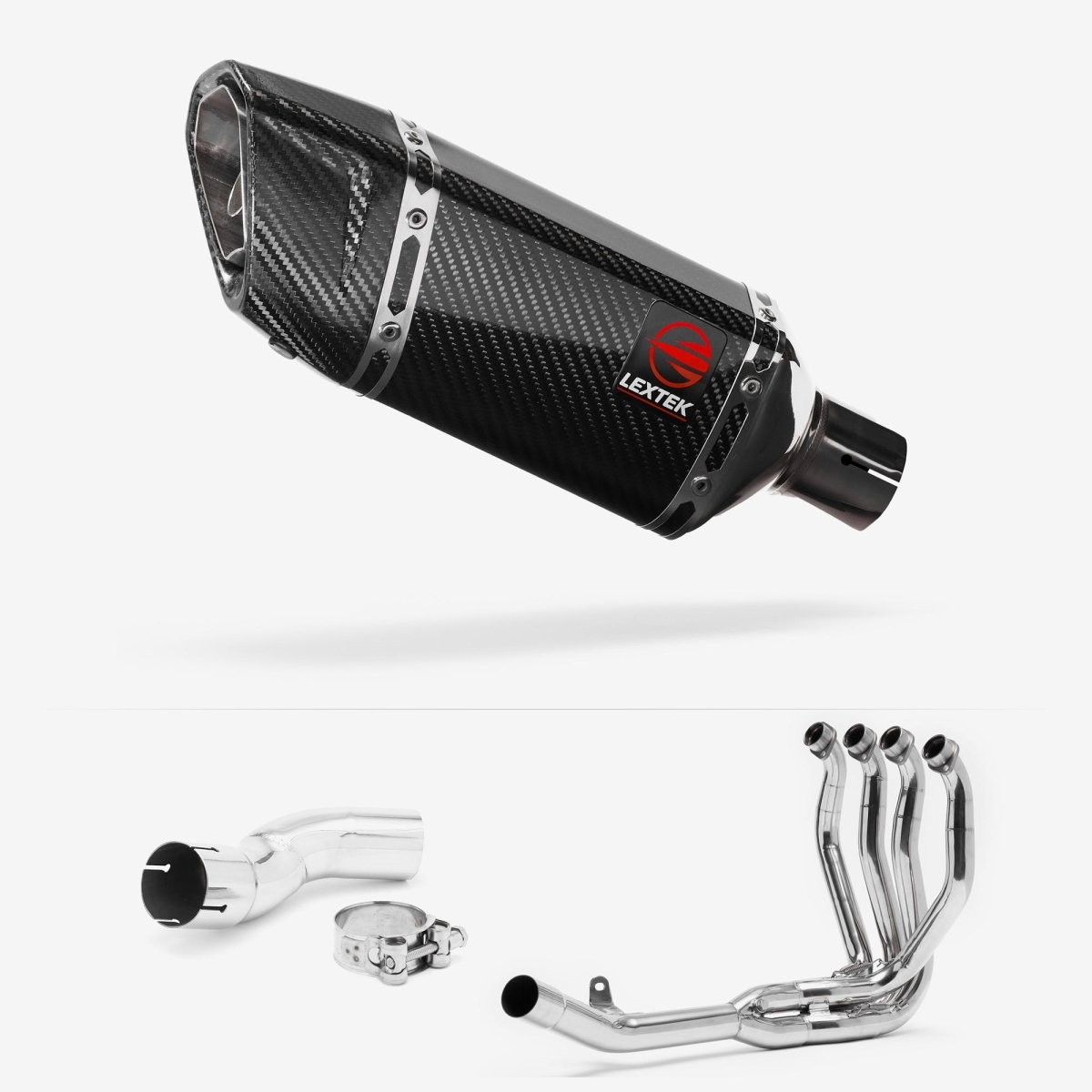 Lextek Carbon Fibre SP11C 200mm Exhaust System for Kawasaki Z H2 (20-24) Slip-on