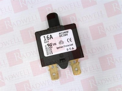 E-T-A CIRCUIT BREAKERS 1658-G21-00-P10-16A / 1658G2100P1016A (NEW IN BOX)