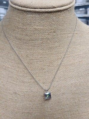 Sterling Silber Mystic Topas Halskette 18''
