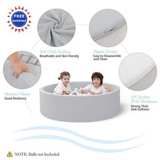 Large Ball Pit Foam 47.24 IN Toddlers Kiddie Indoor Outdoor Game SHJADE 47.2x