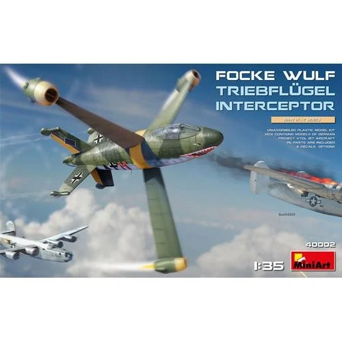 1:35 Miniart Focke-Wulf Triebflügel Interceptor Kit MA40002 Modellino - Immagine 2 di 2