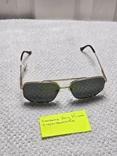 Scratched Phat Farm HV110 Gold Frame Mens Sunglasses Hexagon Aviator 61-15-145 