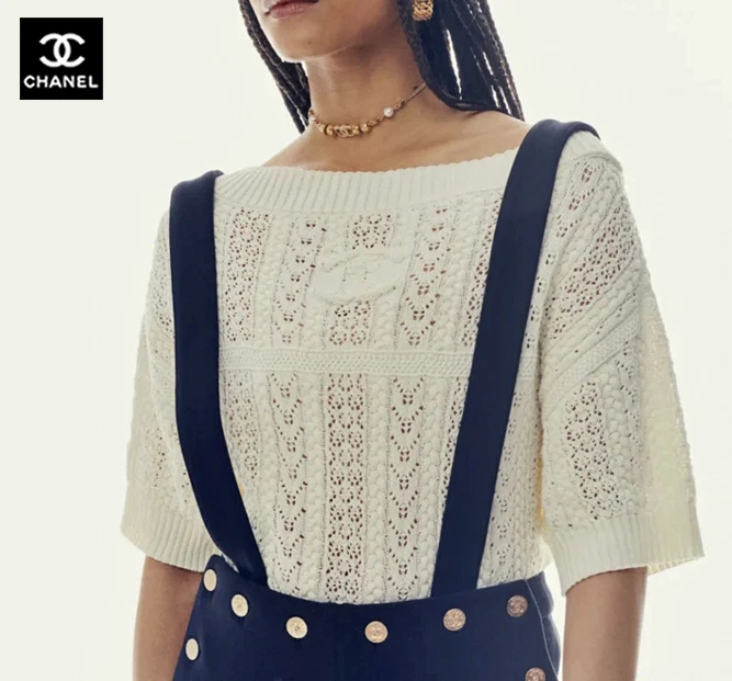 CHANEL Short Sleeve Regular Size Sweaters for Women for sale | eBay