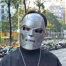 Halloween Prop Victor Von Doom Doctor Doom Cosplay Resin Mask Sliver Helmet Gift