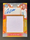 New ListingCaleb Wilson Bowman's Best Large Patch Autograph /50 Lot