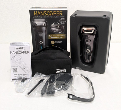 Wahl Manscaper Waterproof Flex Foil Shaver Black Stainless Steel Foil Blades