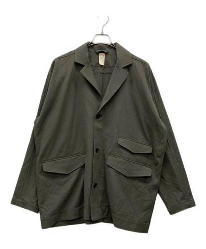 O project BRUSHED SOFT WOOL CLOTH-TAUPE Jacket Mens Sz M Khaki Pre-Owned Japan