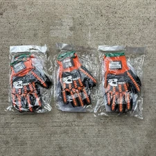 3 Pairs MEDIUM Magid T-REX Flex Series TRX400 General Purpose Knit Impact Gloves