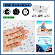 Diverse 200-Pack Mini Resin Sea Animals - Perfect for DIY Projects Gifts
