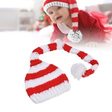 Baby Christmas Knit Hat Long Tail Shape Children Santa Hat for Baby