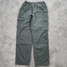 5.11 Tactical Pants Womens 12 Green Cargo Cotton Workwear Utility 64355