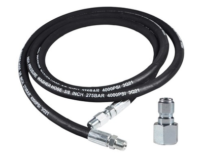 #ad Pressure Washer Whip Hose with Swivel 3 8 Inch Line 8FT Jumper Quick Connect $51.10