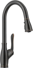 Elegant Oil Rubbed Bronze Kitchen Faucet with Pull Down Sprayer Magnet Docking