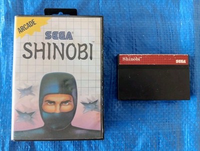 SHINOBI (Sega Master System, 1988) - Cartridge & Case, No Manual 