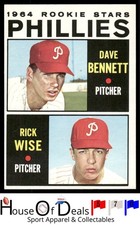 1964 Topps #561 Phillies 1964 Rookie Stars (Dave Bennett / Rick Wise) Card